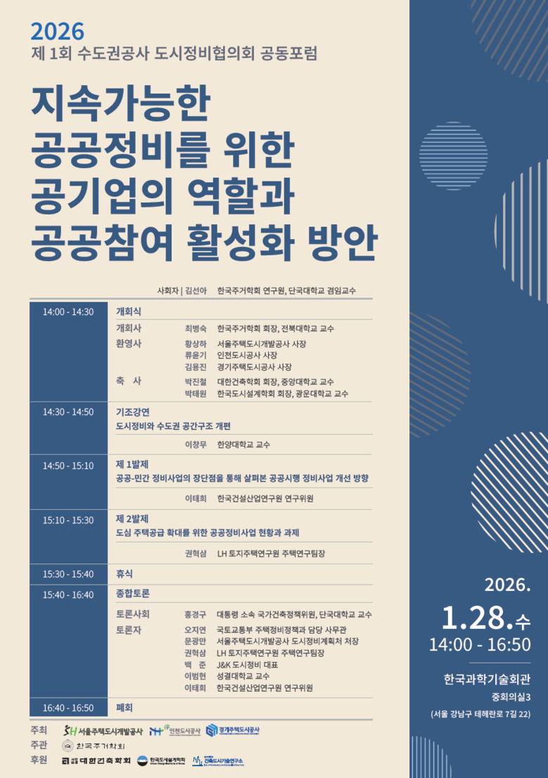 GH·SH·iH, 지속가능한 도시정비...